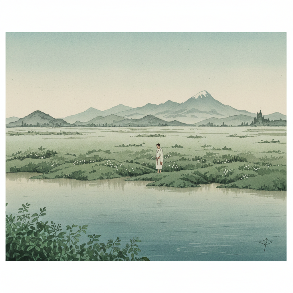 Modern illustration generated by Google Gemini in the style of Shiro Kasamatsu